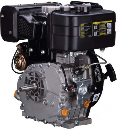 Loncin D460FD Κινητήρας Πετρελαίου 462cc 10.2hp Μέγιστων Στροφών 3600rpm Οριζόντιου Άξονα με Σφήνα και Μίζα