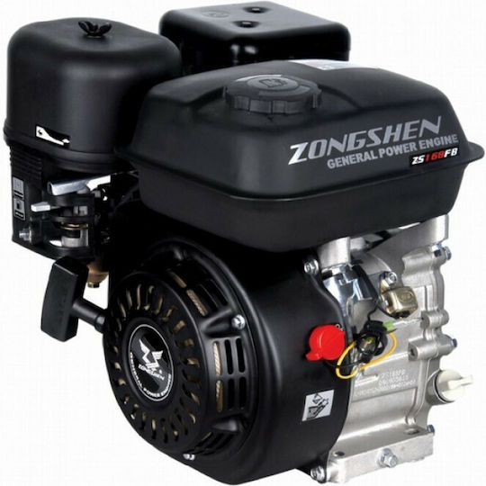 Zongshen ZS168FB Gasoline Engine 6.5hp Maximum Revolutions 3000rpm with Cone and Starter (Tank 2.6lt)