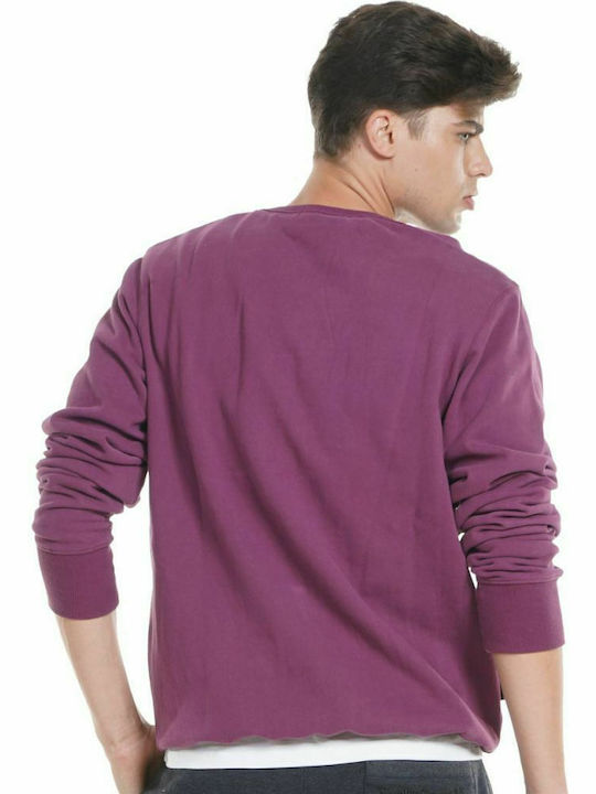 Body Action Men's Sweatshirt Purple