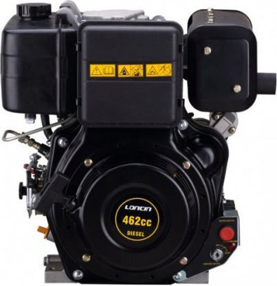 Loncin D460 Motor diesel 462cc 10.2hp Maximă Rotații 3600rpm Ax Orizontal cu Demaror (Rezervor 3.6lt)