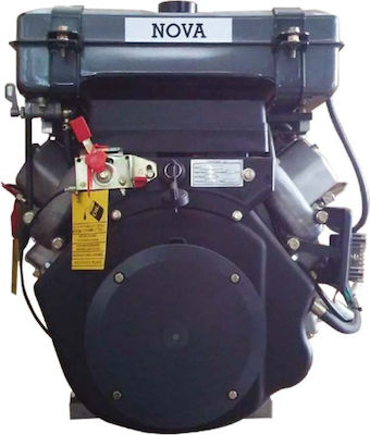 Nova LD170FΕ Diesel Engine 4 Stroke 5hp Maximum Revolutions 3000rpm with Cone and Starter