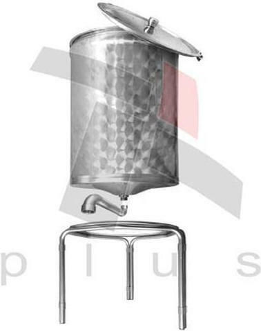 Sansone Δοχείο Inox Ανοικτού Τύπου Κωνικό 500lt 125.120
