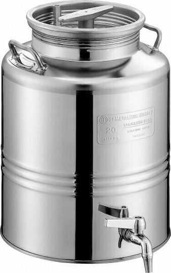 Metal Box Recipient din Oțel Inoxidabil 28SL180 Open Top / Flat Bottom 25lt 28SL180-25