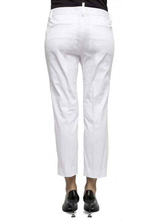 Dsquared2 Women's Fabric Capri Trousers White