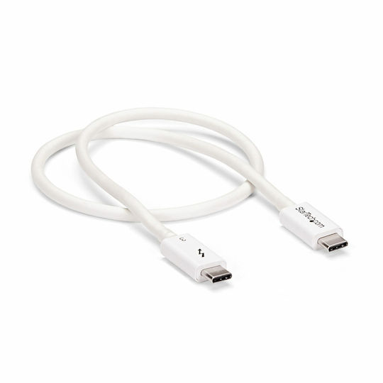StarTech Thunderbolt 3 Kabel 100W Weiß 0.5m (TBLT34MM50CW)