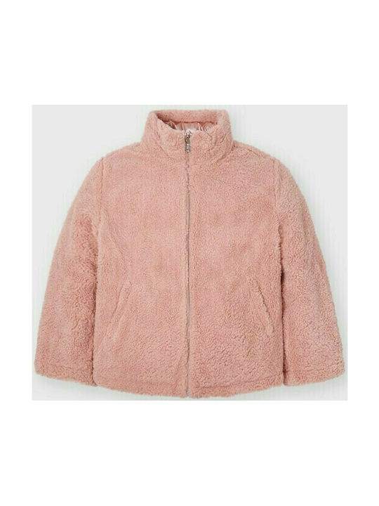 Mayoral Kids Quilted Jacket short Double Sided Pink