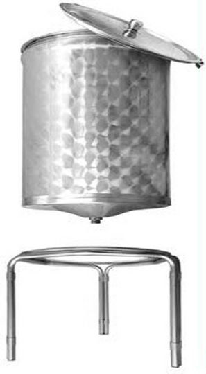 Sansone Δοχείο Inox Ανοικτού Τύπου Κωνικό 100lt 125.115