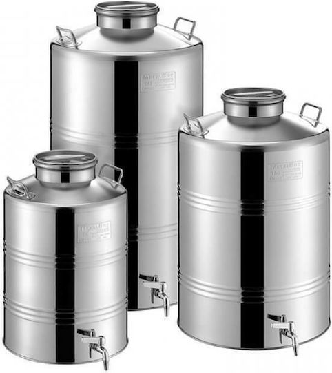 Metal Box Δοχείο Inox 38B180 Ανοικτού Τύπου Επίπεδο 50lt 38B180-50