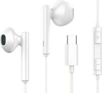 Celebrat G16 Earbuds Handsfree with USB-C Connector White
