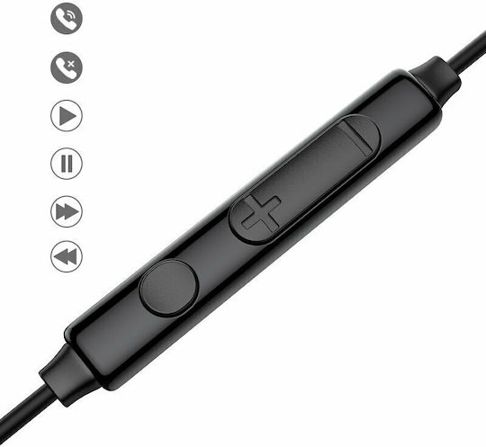 Joyroom JR-EC04 In-ear Handsfree με Βύσμα USB-C Μαύρο
