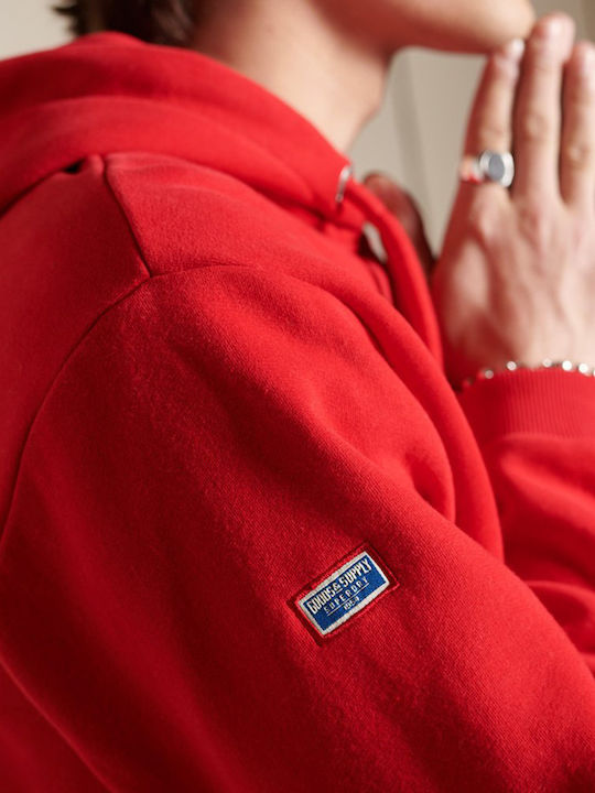 Sweatshirt with Hood Red