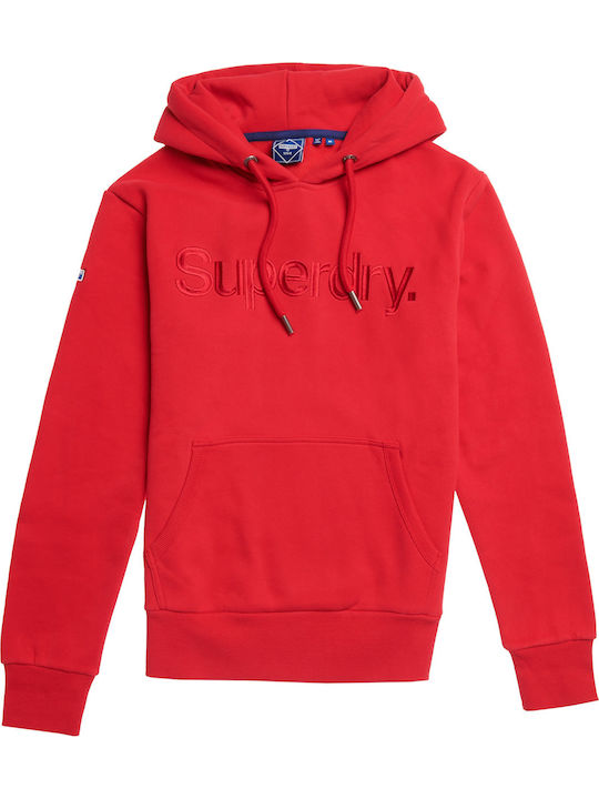 Sweatshirt with Hood Red
