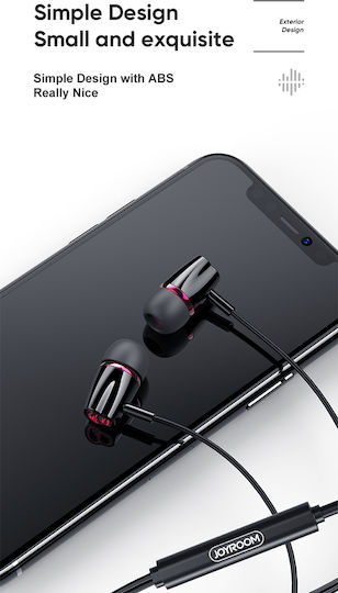 Joyroom EL114 In-ear Handsfree με Βύσμα 3.5mm Μαύρο