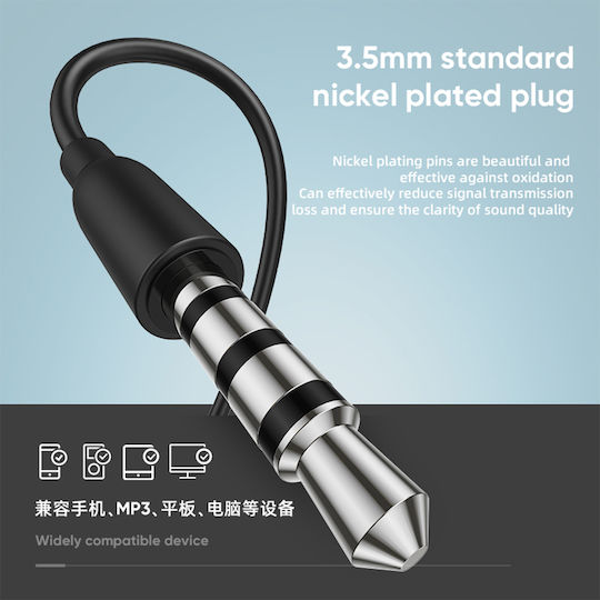 Joyroom EL114 In-ear Handsfree με Βύσμα 3.5mm Μαύρο