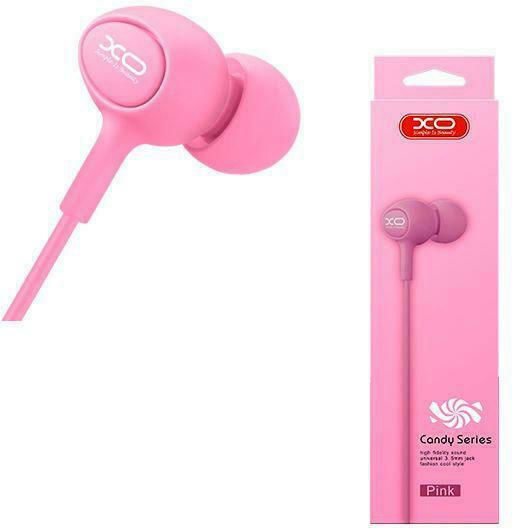 XO S6 In-ear Handsfree with 3.5mm Connector Pink