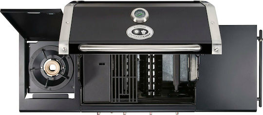 Australia 425G Gasgrill Gusseisen Rost 64cmx44.5cmcm mit 4 cm 16.8kW und Seitenbrenner