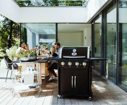 Australia 415 G Gasgrill Gusseisen Rost 64cmx44.5cmcm mit 4 Stück 16.8kW