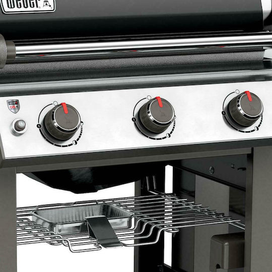 Genesis II E-310 GBS Gasgrill Gusseisen Rost 68cmx48cmcm mit 3 Stück 9.38kW