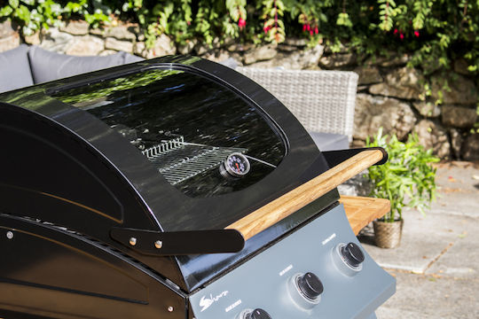 Sahara BBQ S350 Газово Барбекю Решетка 49брx66брсм. с 3 бр 13кВт