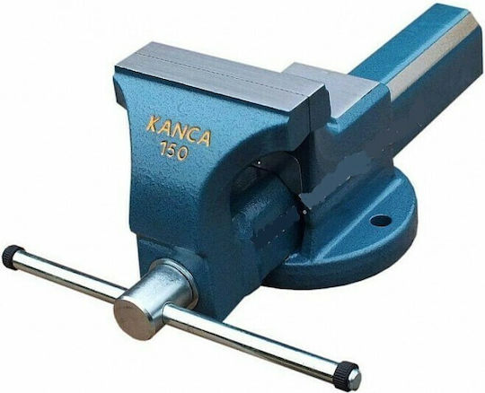 Kanca Fixed Countertop Steel Vise With Maximum Opening 150mm