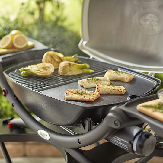 Weber Плоча за Печене Двулицево с Чугун Плосък Повърхност 38.86x27.43x1.27см.