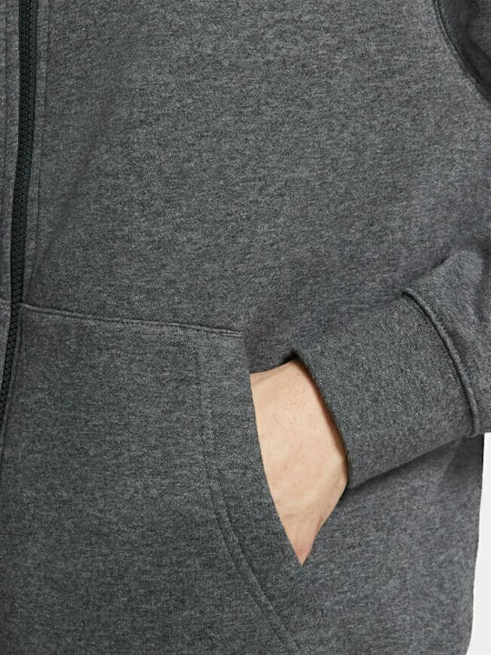 Club Cardigan With Hood Gray