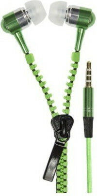 Omega Freestyle Zip In-ear Handsfree με Βύσμα 3.5mm Πράσινο