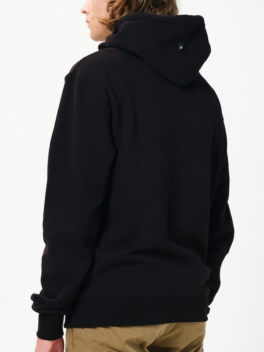 Emerson Men's Sweatshirt with Hood and Pockets Black