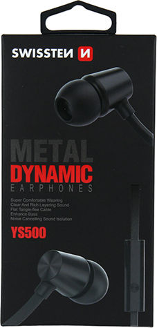 Swissten YS500 In-ear Handsfree with 3.5mm Connector Black