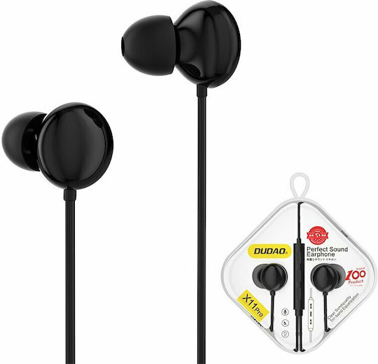 Dudao X11 Pro In-Ear Freihändig Kopfhörer mit Stecker 3.5mm Schwarz
