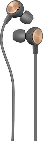 Yookie YK820 In-ear Handsfree με Βύσμα 3.5mm Γκρι