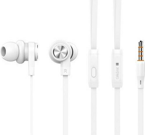 Celebrat S70 Безжични Стерео с жак 3.5mm Бял