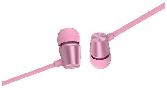 Swissten YS500 In-ear Handsfree με Βύσμα 3.5mm Ροζ Χρυσό