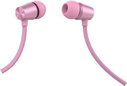 Swissten YS500 In-ear Handsfree με Βύσμα 3.5mm Ροζ Χρυσό