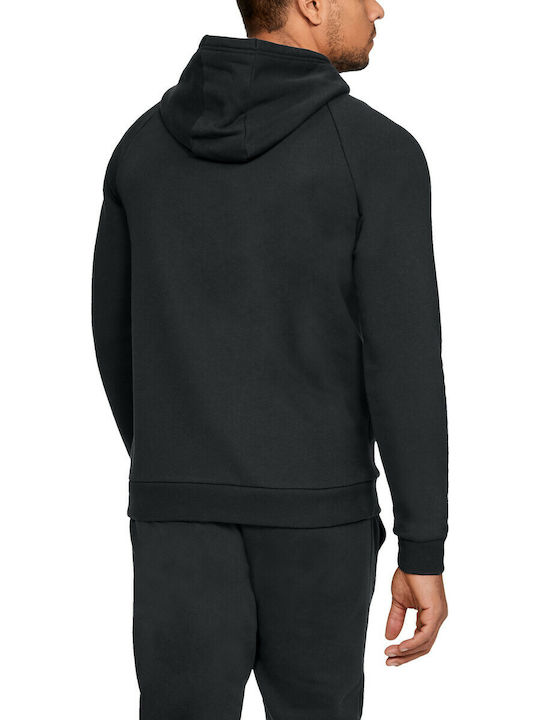 Under Armour Rival Po Herren Sweatshirt mit Kapuze und Taschen Schwarz