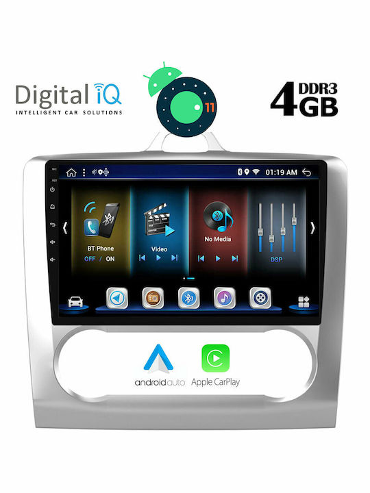 Digital IQ BXD 6156_GPS Ηχοσύστημα Αυτοκινήτου για Ford Focus 2005-2012 με Clima (Bluetooth/USB/WiFi/GPS) με Οθόνη Αφής 9"