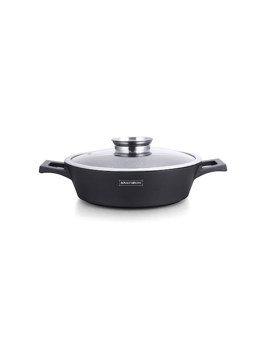 Royalty Line Dutch Oven Oval Made of Cast Aluminum with Glass Lid 32x22cm 1pcs