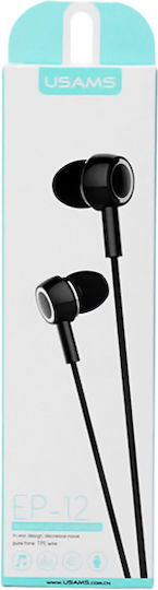 Usams EP-12 În ureche Handsfree cu Mufă 3.5mm Negru