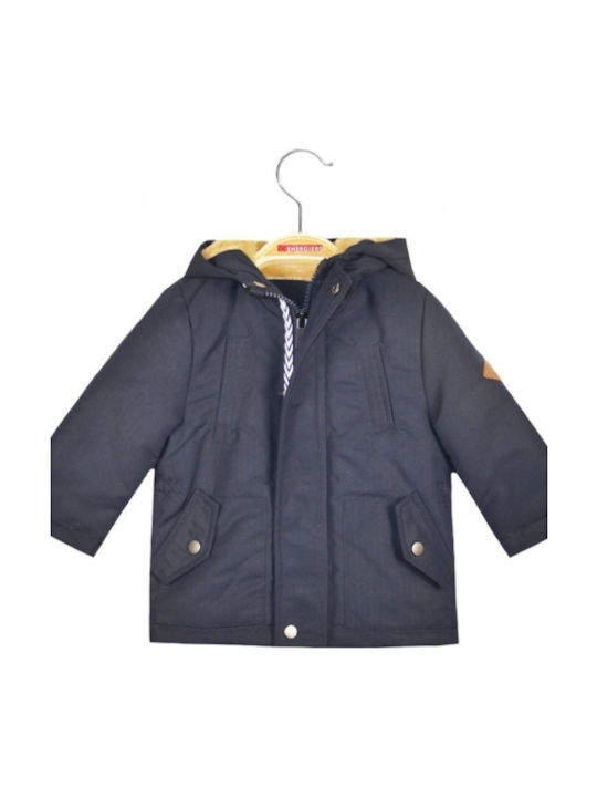 Kids' Casual Jacket Short with Hood Navy Blue