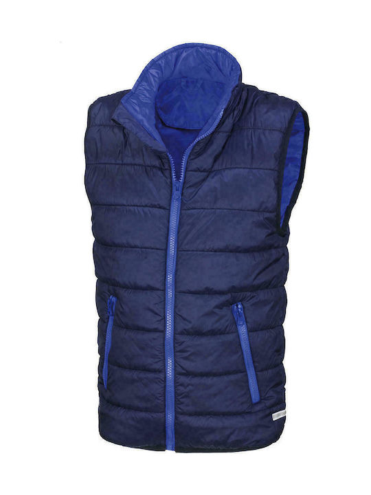 Result Kinderjacke Ärmellos Kurz Marineblau