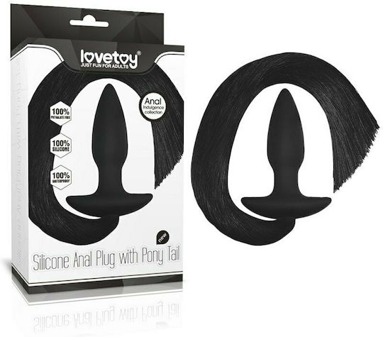 Lovetoy Plug Anal Cu Coada De Cal Neagră