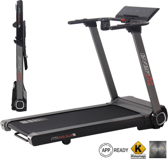EverFit TFK-655 Slim Line 2.5hp Bandă De Alergat Electrică Pliabilă Pentru Utilizator Până La 110kg