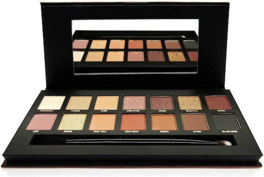W7 Cosmetics Romanced Palette with Eye Shadows in Pressed Powder Form 11.2gr