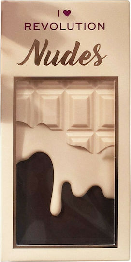 Revolution Beauty I Heart Chocolate Lidschattenpalette in fester Form Nudes 22gr
