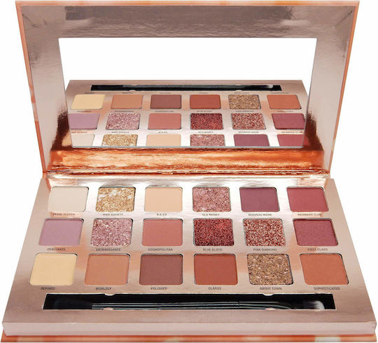 W7 Cosmetics Socialite Palette with Eye Shadows in Pressed Powder Form 17gr