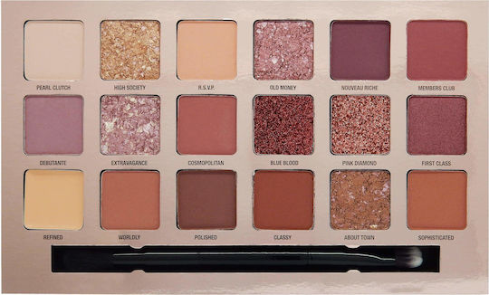 W7 Cosmetics Socialite Palette with Eye Shadows in Pressed Powder Form 17gr
