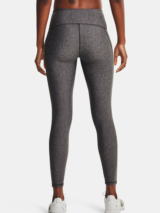 Training Women's Cropped Firming Shiny & High Waist Gray Leggings