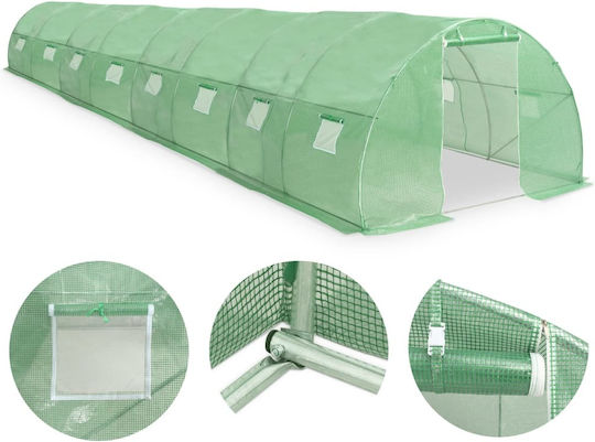vidaXL 45538 Seră Tunel cu Cadru Metalic 12x3x2m