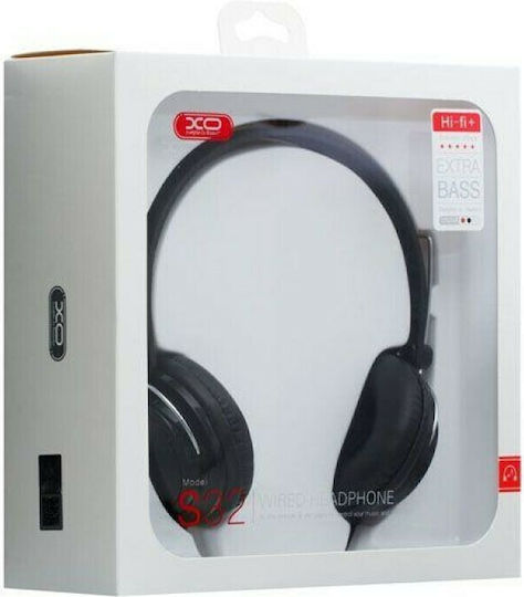 XO S32 Ενσύρματα On Ear Ακουστικά Μαύρα