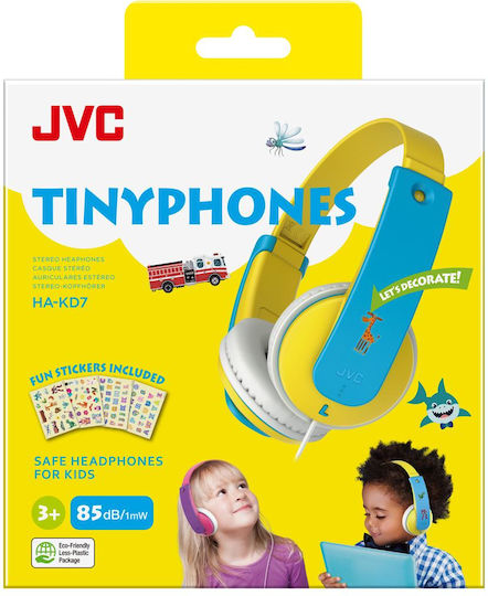 JVC HA-KD7 Жични On Ear Слушалки Жълти